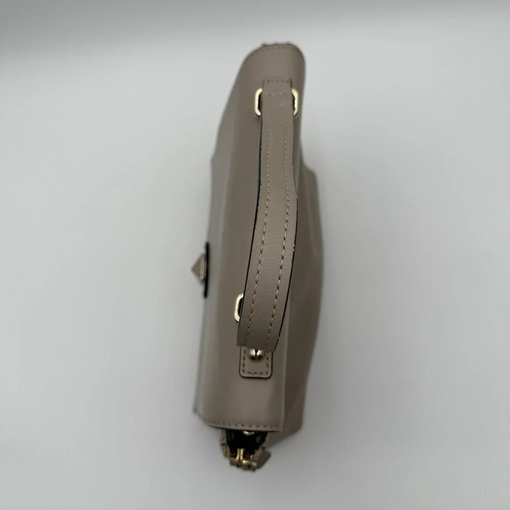 Kate Spade Vintage Leather Laurel Magnolia Satchel/Crossbody‎ - Taupe Beige Flaw